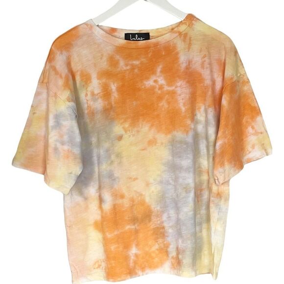 Lulus Tops - Lulus Orange  Boxy Fit Oversized Cropped T-Shirt‎ Size XS Casual Summer